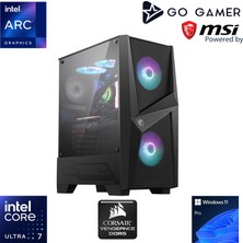 Go Gamer U21 Intel Core Ultra 7 265 / 16GB Ddr5 5200MHZ / 256GB M.2 SSD / 240MM Sıvı Soğutma / Windows 11 Pro Iş Bilgisayarı