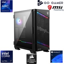 Go Gamer CR50 Intel Core Ultra 7 265K / Z890 / 64GB DDR5 5600Mhz / 2TB NVMe SSD / Intel ARC XE2 / 360mm Sıvı Soğutma / Windows 11 Pro / CPU Render İş İstasyonu