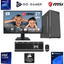 Go Gamer U05D Intel Core Ultra 5 225 / 32GB Ddr5 5200MHZ / 1tb Nvme SSD 5000-3600MB-SN Gen4 / Msı 27" 100Hz / Windows 11 Pro Iş Bilgisayarı