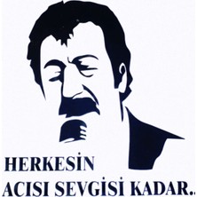 Müslüm Gürses Oto Arka Cam Sticker Siyah 20X20 cm