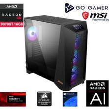 Go Gamer PS34 Intel Core i9 14900KF / 128GB 5600Mhz DDR5 Ram / 4TB NVMe SSD / RX 9070 XT 16GB / 360mm Sıvı Soğutma / Z790 Gaming / Windows 11 Pro Masaüstü Bilgisayar