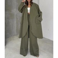 Gabardin Kumaşpüsküllü  Ikili Takım