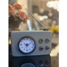 Masa Saati Vitale Metal Yeşil Radio Saat 4*20*5 cm  AK.IV0307