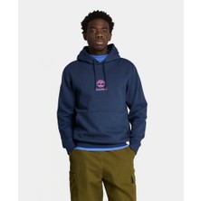 Timberland Print Stack Logo (Bb) Hoodie Erkek Lacivert Sweatshirt TB0A6WZA4511