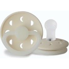 Frıgg Moon Phase Silikon Emzik - Karanlıkta Parlayan - Cream Night 0-6 Ay