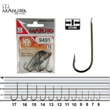 Maruto 9491 Bn Düz Olta Iğnesi No:10 (22PCS)