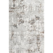 Hali.Net 80x500 cm Gri Beyaz Modern Soyut Halı | Mutfak Yolluk Halısı | Hav Vermez Leke Tutmaz | KRM_ZENİTH-009A