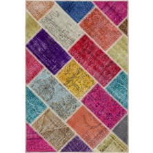 Bespoky 122x180 cm Mavi Klasik Yün Halı | Yatak Odası Çocuk Odası Salon Halısı | %100 Doğal Yün El Yapımı El Dokuma | UNİQUE-34122