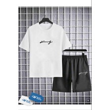 Erkek/kız Çocuk  'king '' Baskılı Tişört-Şort Takımı