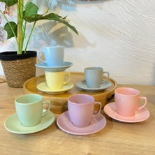Keramika Fenomen Fincan Takımı Pastel Renkler