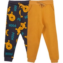 2'li Basic Şardonlu 2 Iplik Eşofman Set ( Winnie The Pooh - Hardal )