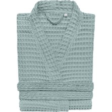 Micro Modal Waffle Dokulu Kimono Desen  Bornoz