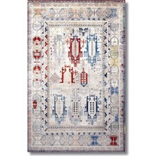 Drom Dokuma Taban Makinede Yıkanabilen Kilim Kaymaz Şönil Multi Iskandinav Halı