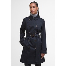 Barbour Short Greta Showerproof Ceket NY75 Dark Navy/hessian Tartan