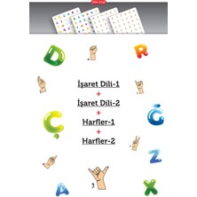 Artikel MDF Montessori Oyunu  Eşleştirme Oyun Kartları 4 Adet Harfler Oyun Kartı, Hafıza Kartı