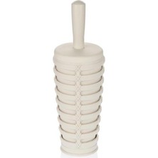 Primanova Palm Tuvalet Fırçası Bej Renkli Suya Dayanıklı Plastik Malzeme ile Modern Stil
