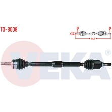 VEKA-TO-8008 - Komple Aks Sag On Toyota Corolla (E15_) 1.6 Vvt-I  Uzunluk 941MM 2007-2012