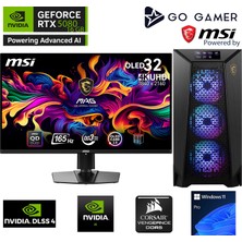 Go Gamer PS37D Intel Core I9 14900KF/64GB 6000MHZ Ddr5 Ram/2tb Nvme Gen5 SSD 14000-14700MB-SN/RTX5080 16GB/360MM Sıvı SOĞUTMA/Z790 Gaming/msı 31.5" OLED 4k/windows 11 Pro Masaüstü Bilgisayar