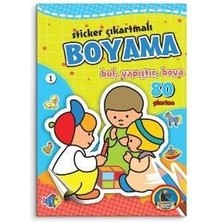 Karatay Sticker Çıkartmalı Bul-Yapıştır-Boya - 80 Syf.