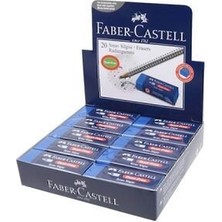 Faber-Castell 10 Adet Mavi Sınav Silgisi - Tozsuz ve Standart Ölçü