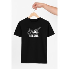 Vecihi Geliyor Cessna Uçağı  Tshirt Pilot - Havacı - Uçak Tutkunu Hediye