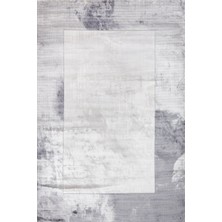 Hali.Net 100x300 cm Gri Beyaz Soyut Modern Soyut Eskitme Halı | Mutfak Yolluk Halısı | Hav Vermez Leke Tutmaz | ARTEMİS_COUNTURE-891B