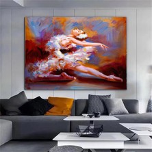 Güzel Balerin Yağlı Boya Tarzı Kanvas Tablo; Modern Tasarım Ev Dekoru; Duvar Sanatı