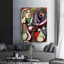 Le Rêve – Pablo Picasso, Koltukta Uyuyan Kadın, 1932 – Çok Renkli Picasso Baskı, Asılmaya Hazır