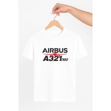 Vecihi Geliyor Airbus A321 Neo Unisex Tshirt Pilot - Havacı - Uçak Tutkunu Hediye
