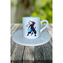 Dead Cells Oyun Baskılı Türk Kahvesi Fincanı Tabaklı Kişiye Özel Model 1