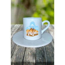 Arafat Baskılı Türk Kahvesi Fincanı Tabaklı Kişiye Özel Model 1