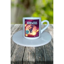 Dead Cells Oyun Baskılı Türk Kahvesi Fincanı Tabaklı Kişiye Özel Model 4