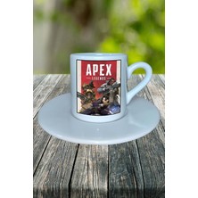 Apex Legends Oyun Baskılı Türk Kahvesi Fincanı Tabaklı Kişiye Özel Model 5