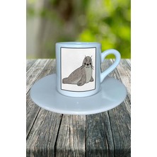 Susamuru Baskılı Türk Kahvesi Fincanı Tabaklı Kişiselleştirilebilir Model 2