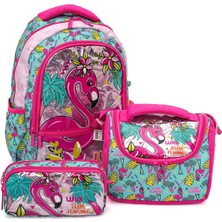 Palm Flamingo Kız Çocuk Okul Seti