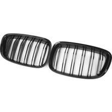 Bmw 5 Serisi F07 Gt M5 Uyumlu Çift Şerit Parlak Siyah Panjur Seti