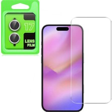 Apsuwa Iphone 17 Lens Koruyucu Gümüş + Ekran Koruyucu
