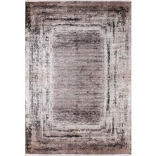 Hali.Net 80x150 cm Kahverengi Bej Motifsiz Modern Soyut Halı | Salon Mutfak Halısı | Hav Vermez Hipoalerjenik | HALN-HLN1156