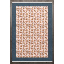 Figürlü Kahverengi Pamuk Dikdörtgen Modern Desenli Pamuk Makinada Yıkanabilir Hav Toz Vermez Leke Tutmayan Kaymaz Taban Dijital Makine Baskı Salon Yolluk Mutfak Halı