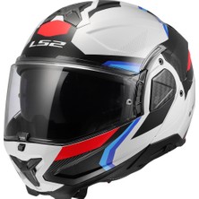 Ls2 Advant 2 Trıple Beyaz-Mavi-Kırmızı-Siyah Kask
