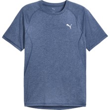 Puma Run Velocity Tri-blend Erkek Mavi Koşu Tişört