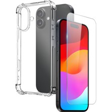 Teleplus iPhone 17 Kılıf Nitro Darbe Korumalı Antişok Kılıf + Ekran Koruyucu