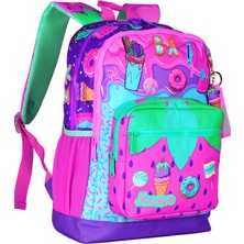 Minosso Dondurma Desenli Kız Çocuk İlkokul Sırt Çantası 1003