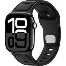 Apple Watch 42MM 44MM 45MM S10 46MM Ultra 49MM Çift Renkli Spor Silikon Kordon Nefes Alabilir