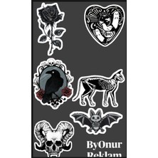 Gotik & Mistik Sticker Seti (6’lı Paket)