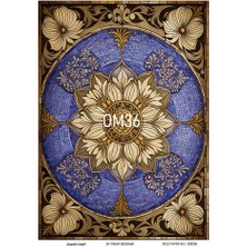 Oriental Mozaik Serisi OM36 Pirinç Dekopaj 30*42 cm