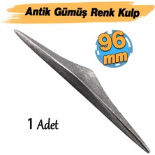 Antik Gümüş Renk Metal Kulp 96 mm - 9.6 cm Mobilya Çekmece Mutfak Dolabı Dolap Kulpları Kulbu Kulpu