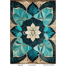 ORNTL94 Etnik, Oryental Desenli 30*42 cm Pirinç Dekopaj