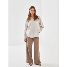 Lcw Vision Bej Loose Fit Kadın Pantolon