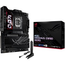 Asus Rog Maxımus Z890 Hero Wıfı Intel Z890 Soket 1851 Ddr5 9200MHZ (Oc) M.2 Anakart